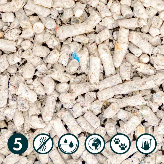 Omlet Cat Litter No. 5 - Paper - close up