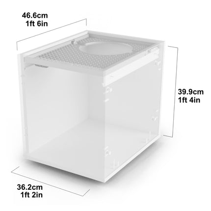 Maya Top Entry Cat Litter Box | Jump On dimensions