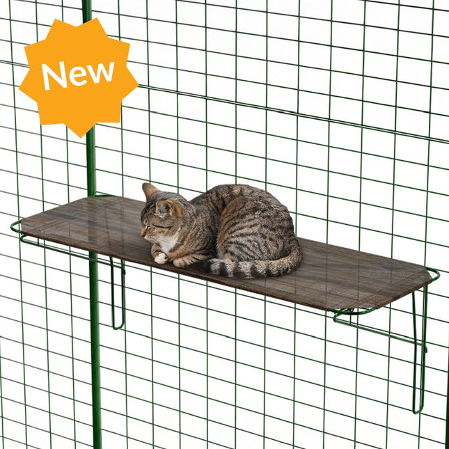 Omlet new outdoor cat shelf for catio walk in run and balcony walk in run enclosure