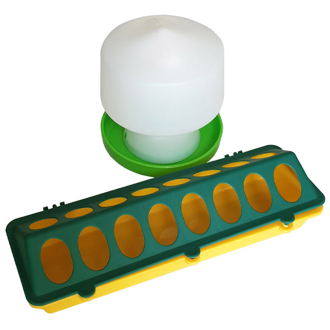 Chick Drinker & Euro Trough Set