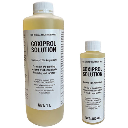 Coxiprol Solution 1L and 250mL variants
