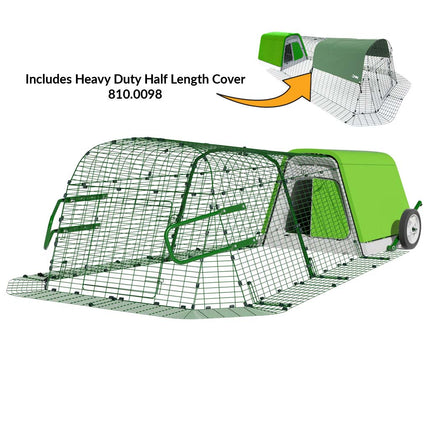 Eglu Go Cavy Hutch 2m run, wheels, handles and heavy duty half length cover 810.0098