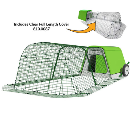 Eglu Go Guinea Pig Hutch 2m run, wheels and clear full length cover 810.0087