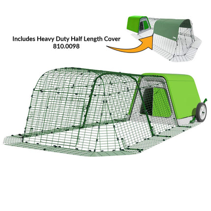 Eglu Go Guinea Pig Hutch 2m run, wheels and heavy duty half length cover 810.0098