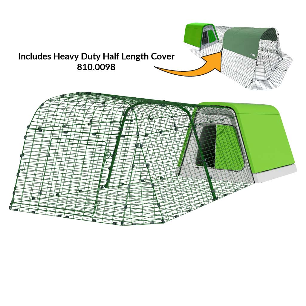 Eglu Go Rabbit Hutch 2m run and heavy duty half length cover 810.0098