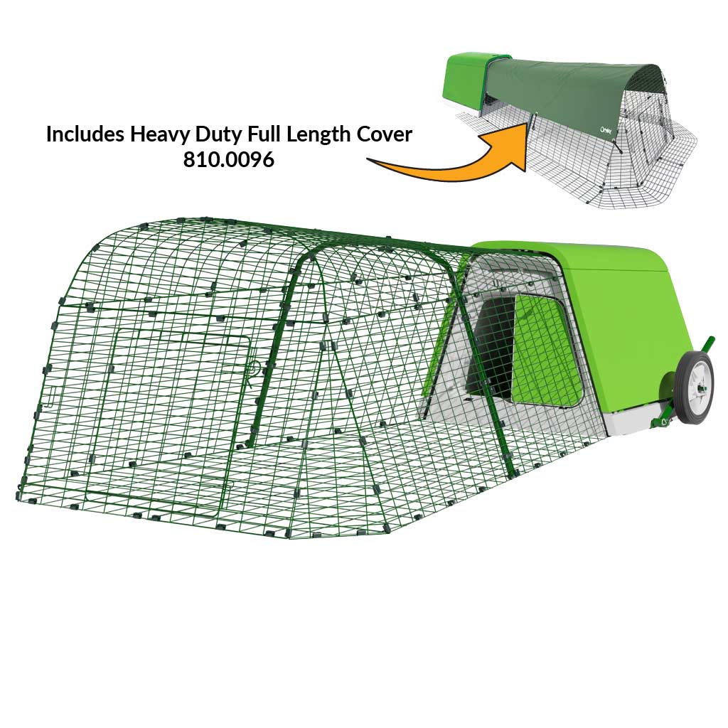 Eglu Go Rabbit Hutch 2m run with wheels and heavy duty full length cover 810.0096