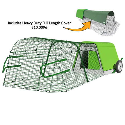 Eglu Go Rabbit Hutch 2m run, wheels, handles and heavy duty full length cover 810.0096