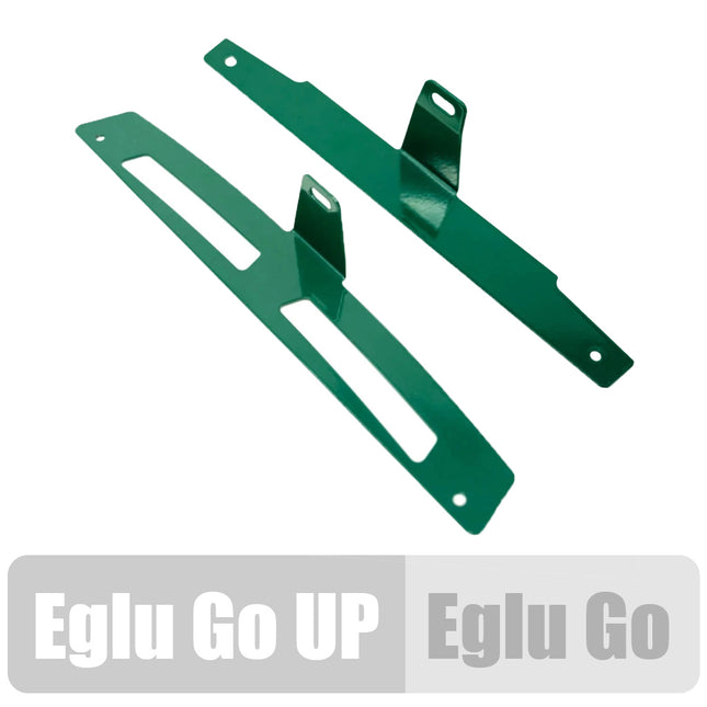 Eglu Go and Go UP security brackets for preventing young children from opening the coop unsupervised
