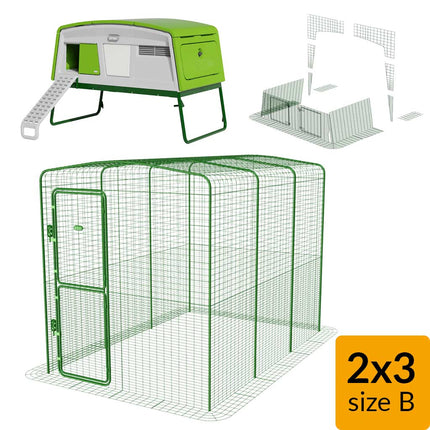 Eglu Pro + Walk-in Run 2mx3m Size B