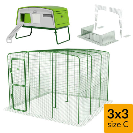 Eglu Pro + Walk-in Run 3mx3m Size C