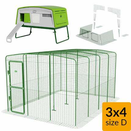 Eglu Pro + Walk-in Run 3mx4m Size D