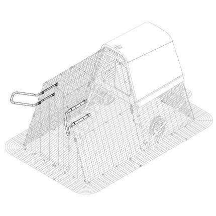Eglu Run Handles mounted to face outwards