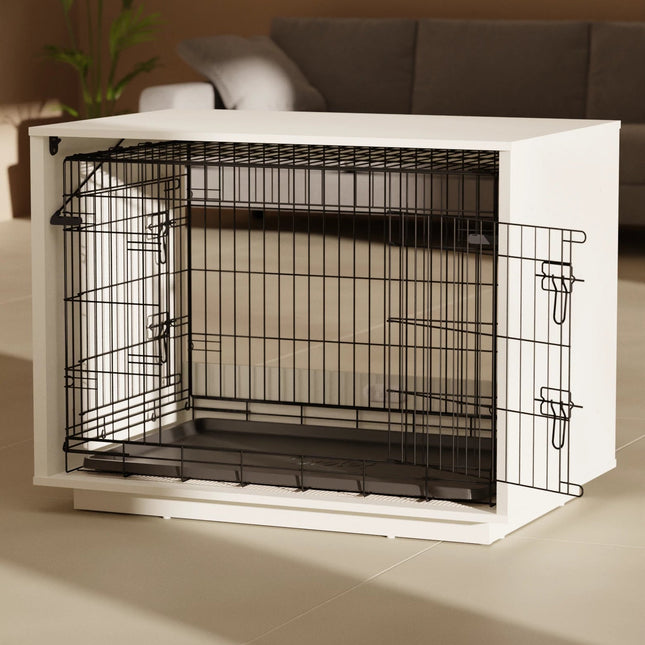 Fido Nook 36 (no wardrobe) showing optional crate and crate lock