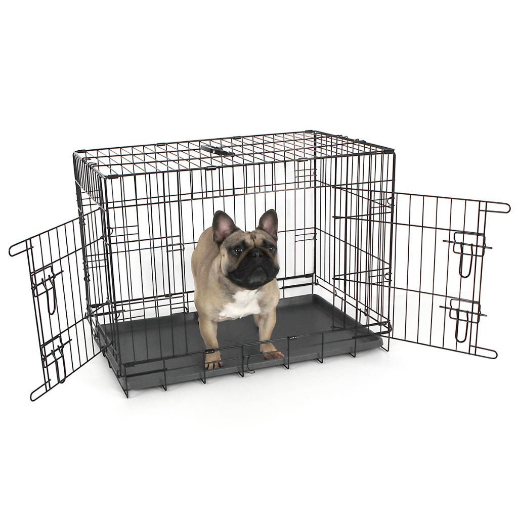 Fido Classic Crate | Folding, Twin Door Dog Crate 30