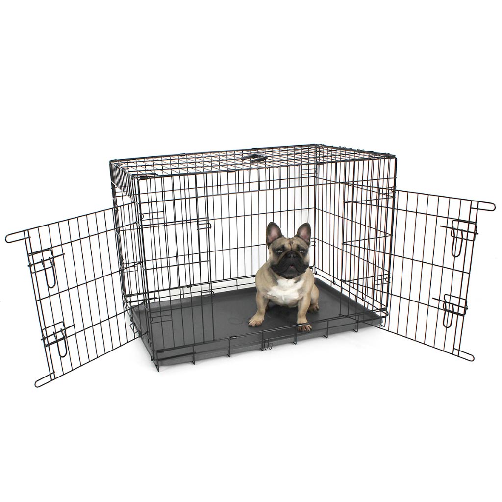 Fido Classic Crate | Folding, Twin Door Dog Crate 36