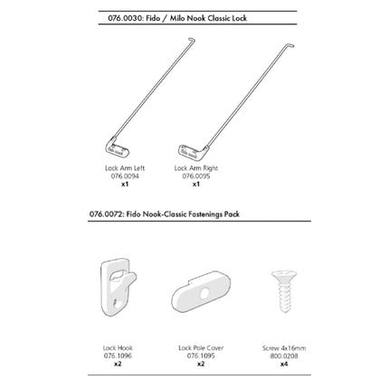 Fido Nook Quick Release Dog Crate Lock