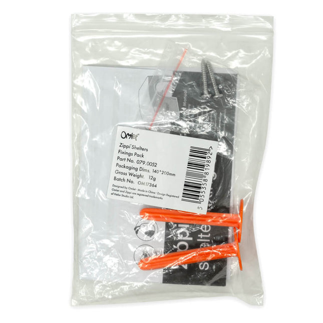 Zippi Shelter Fixings pack of 2
