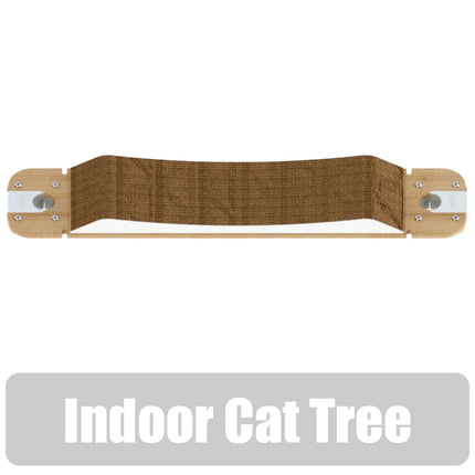 Freestyle Cat Tree Indoor Bamboo Bridge with Cardboard Lounge Scratching Box includes brackets
