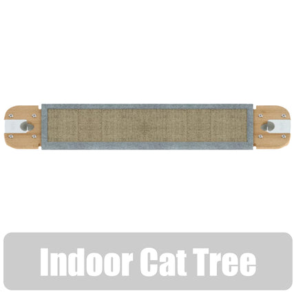 Freestyle Cat Tree Indoor Bamboo Bridge with Sisal Scratching Wrap includes brackets