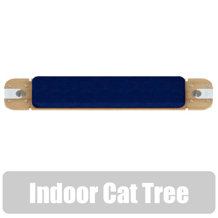 Freestyle Cat Tree Indoor Bamboo Bridge with Woven Blue Cushion includes brackets