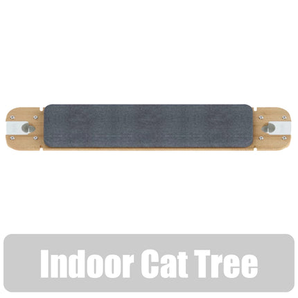 Freestyle Cat Tree Indoor Bamboo Bridge with Woven Grey Cushion includes brackets