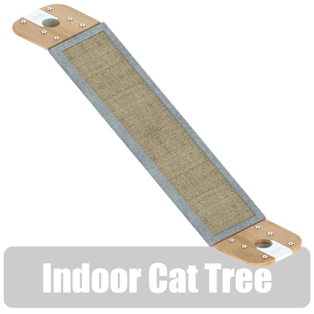 Freestyle Cat Tree Indoor Bamboo Pole to Pole Ramp with Sisal Scratching Wrap includes brackets