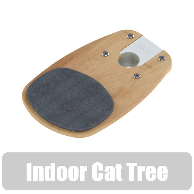 Freestyle Cat Tree Indoor Bamboo Step with Woven Grey Cushion includes bracket
