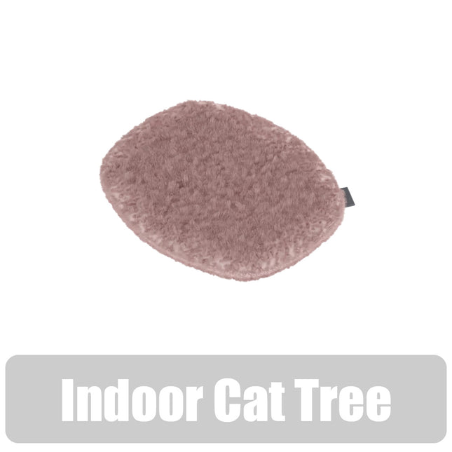 Freestyle Cat Tree Indoor Faux Sheepskin Pink Cushion for Bamboo Step