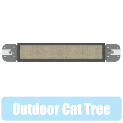 Freestyle Cat Tree Outdoor Plastic Bridge with outdoor Grey Sisal Scratching Wrap includes brackets