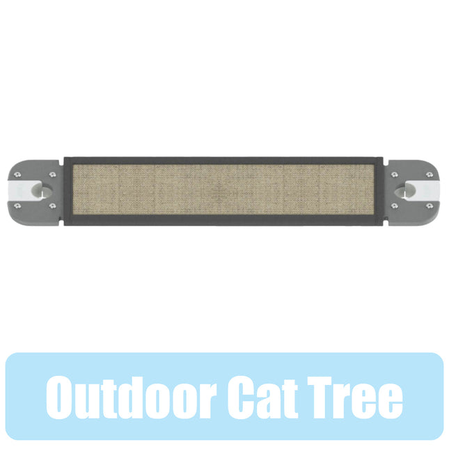Freestyle Cat Tree Outdoor Plastic Bridge with outdoor Grey Sisal Scratching Wrap includes brackets