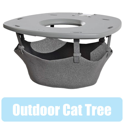 Freestyle Cat Tree Outdoor Plastic Hammock Platform with hammock includes bracket