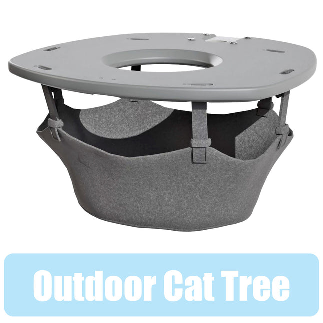 Freestyle Cat Tree Outdoor Plastic Hammock Platform with hammock includes bracket