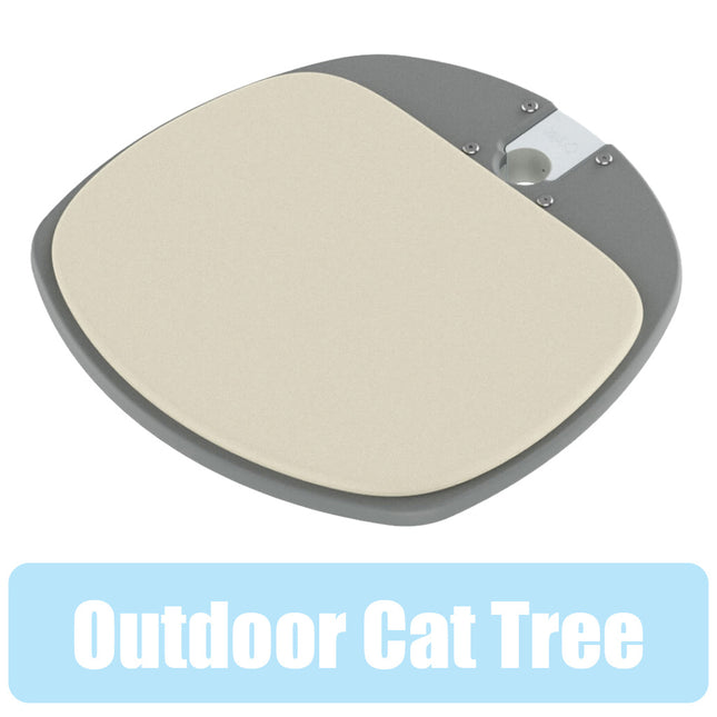 Freestyle Cat Tree Outdoor Plastic Platform with Outdoor Cream Cushion includes bracket