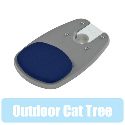 Freestyle Cat Tree Outdoor Plastic Step with Blue Cushion includes bracket