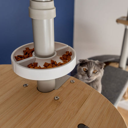 Freestyle Cat Tree - White Treat Dish