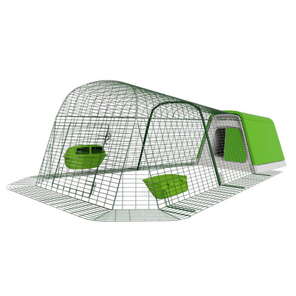 Green Eglu Go Chicken Coop with 2m Run
