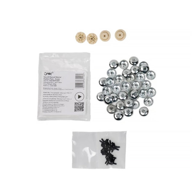 Geo 60 domed washer replacement pack cream