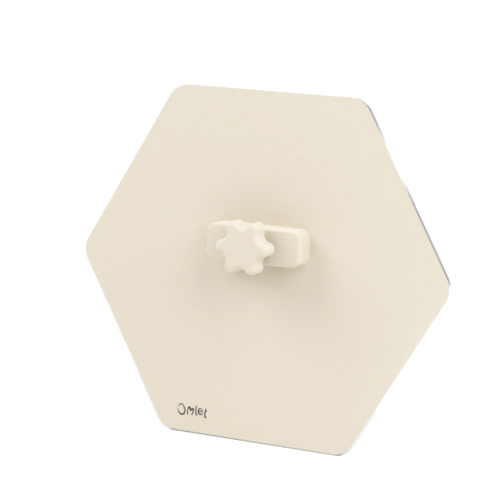 Geo Bird Mirror Hexagon back with easy-turn fitting