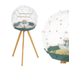 WHITE wire with TEAL base