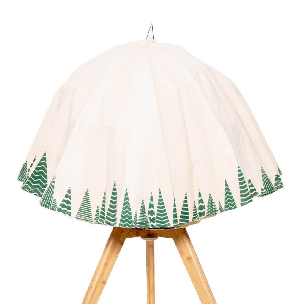 Geo Bird Cage Cover Nordic Green