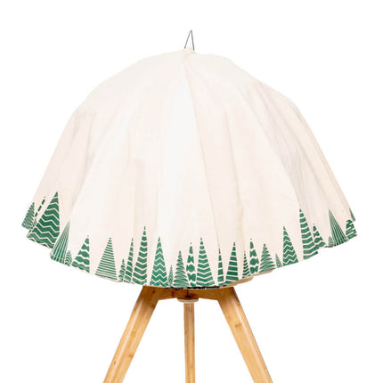 Geo Bird Cage Cover Nordic Green