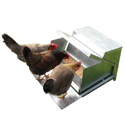 The best selling Grandpas Automatic Chicken Feeder: No waste and saves money.