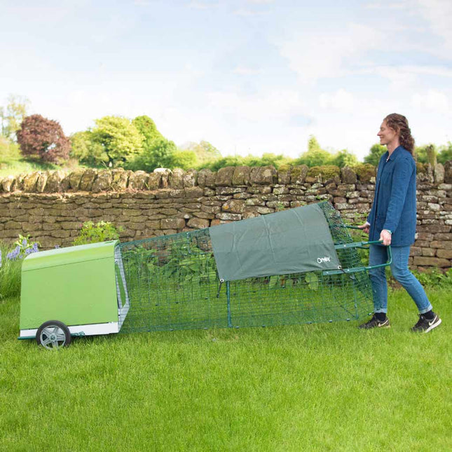 Eglu Run Handles fit neatly onto the Eglu run or hutch allowing you to move your pet's home with both hands