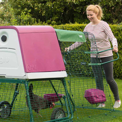 Eglu Run Handles screw into place on your Eglu run. All fixings provided