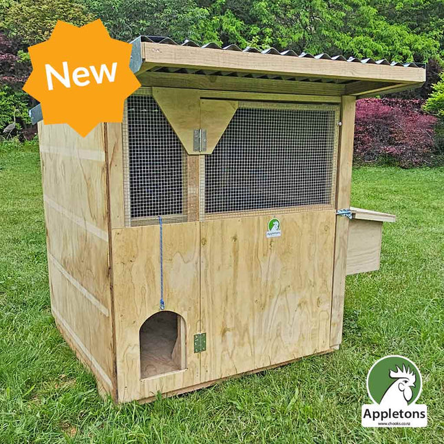 New from Appletons, Timber Cubby Hen House with galvanised iron roof 