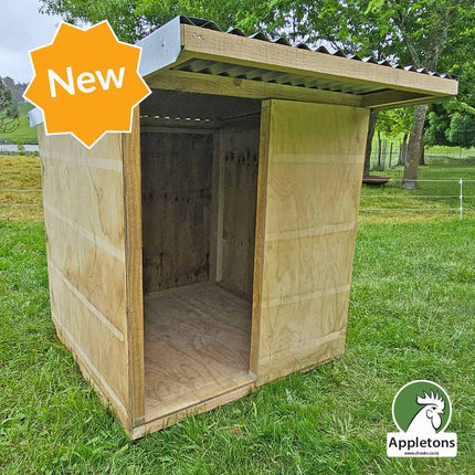 New from Appletons, Timber Mini Animal Shelter with galvanised iron roof 