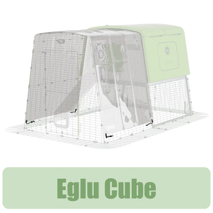 Omlet Clear Cover with Gutter Edge for Eglu Cube 810.0545