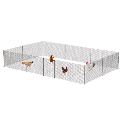Omlet chicken fencing is available in 4 lengths, is movable and is easy to set up or rearrange 