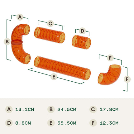 Omlet Habitat Tunnel Kit external dimensions