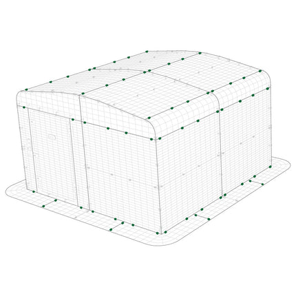 Omlet Mighty Clip C on Omlet Lo Rise Single Height walk-in Run